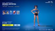 The Scuba Crystal skin will be listed until June 27, 2024 (Image via Epic Games)